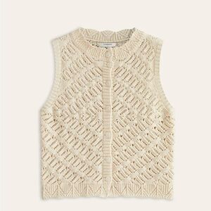 Commense Cream Sleeveless Sweater